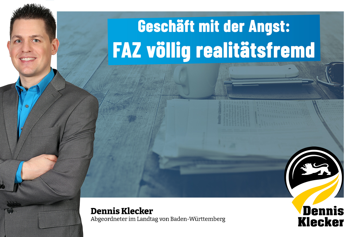 Dennis Klecker: FAZ ist realitätsfremd
