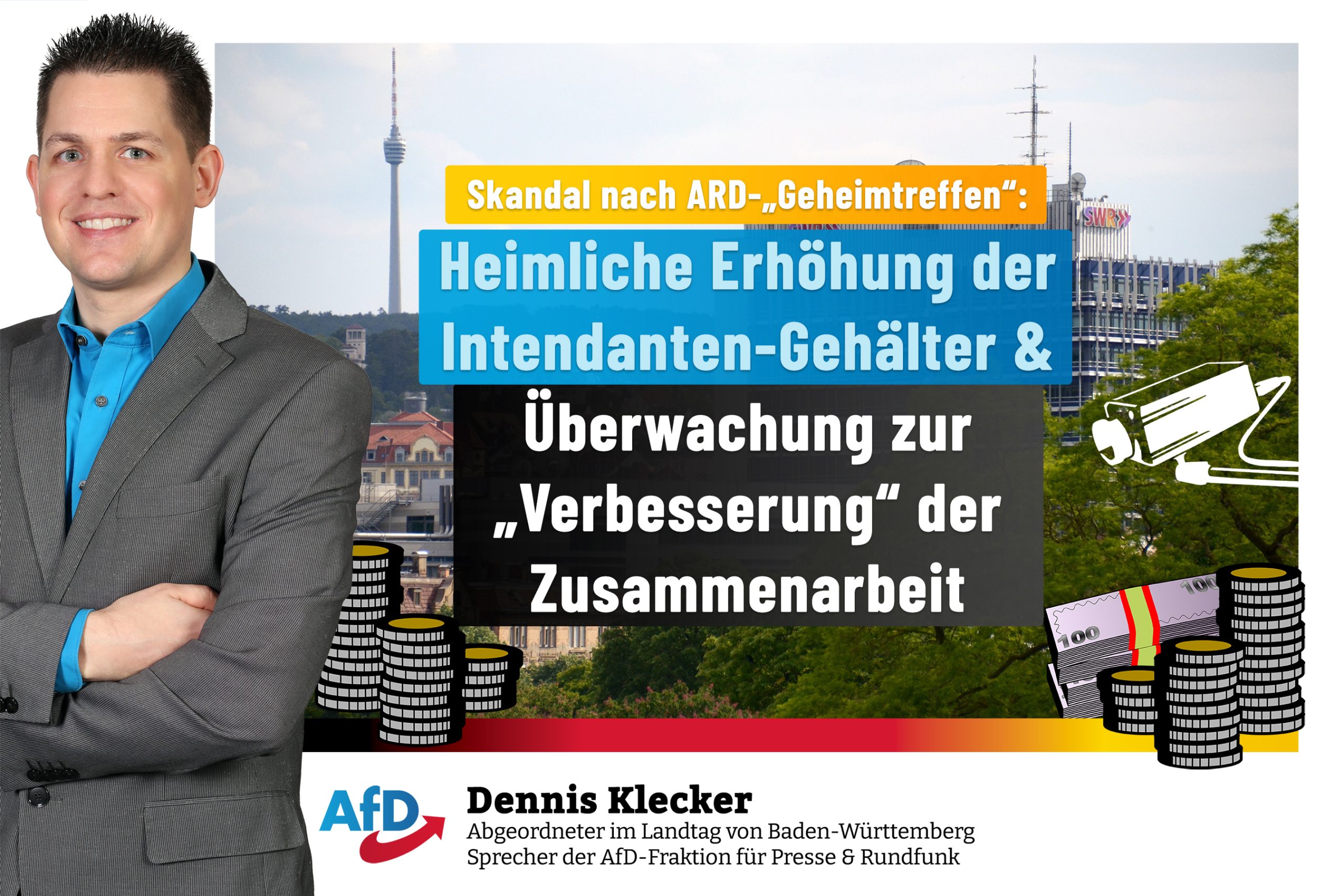 Dennis Klecker/Dr. Rainer Podeswa: Keine Erhöhung der Intendanten-Gehälter!