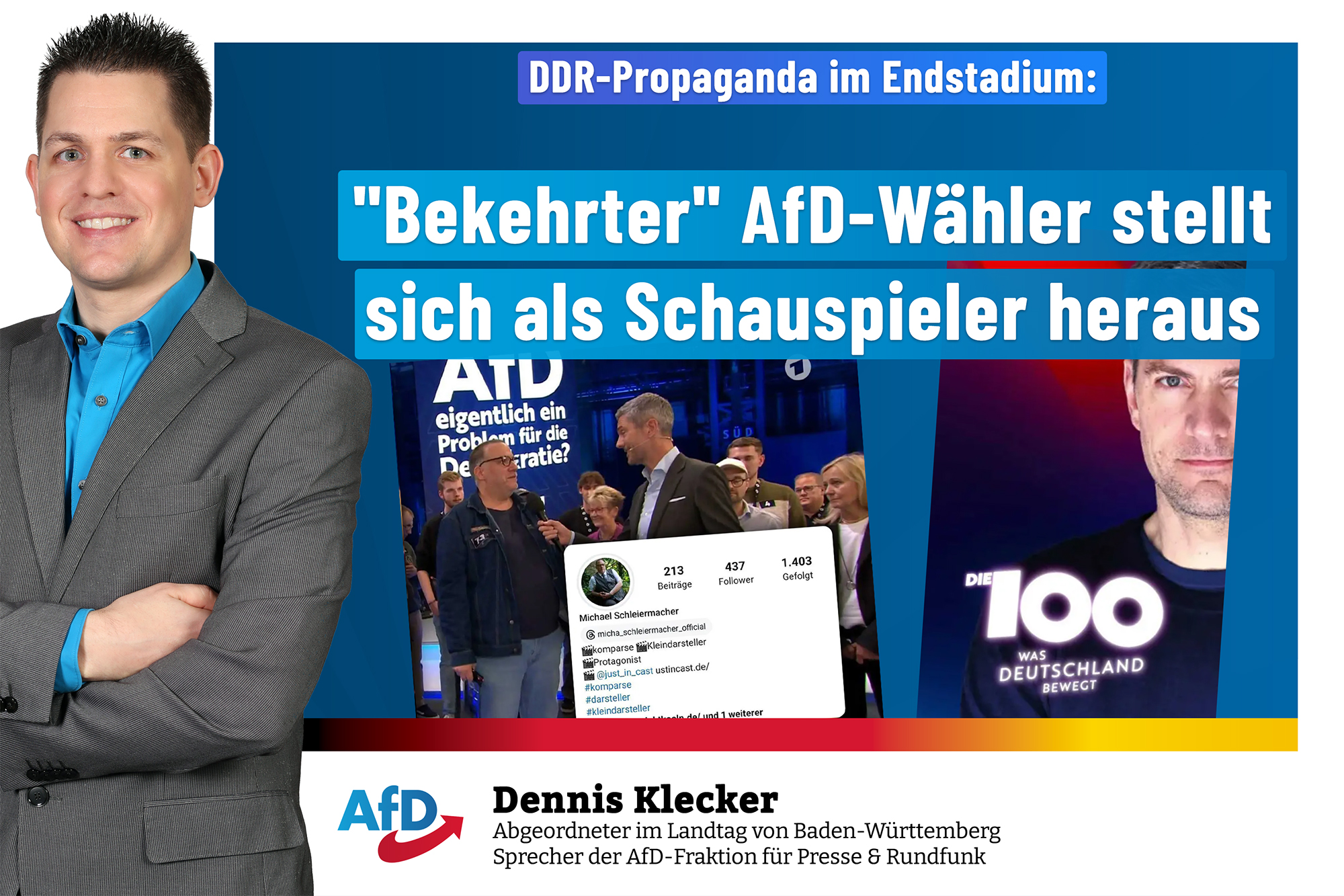 „Die 100“ (ARD) ist wieder DDR-Propaganda im Endstadium